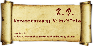 Keresztszeghy Viktória névjegykártya